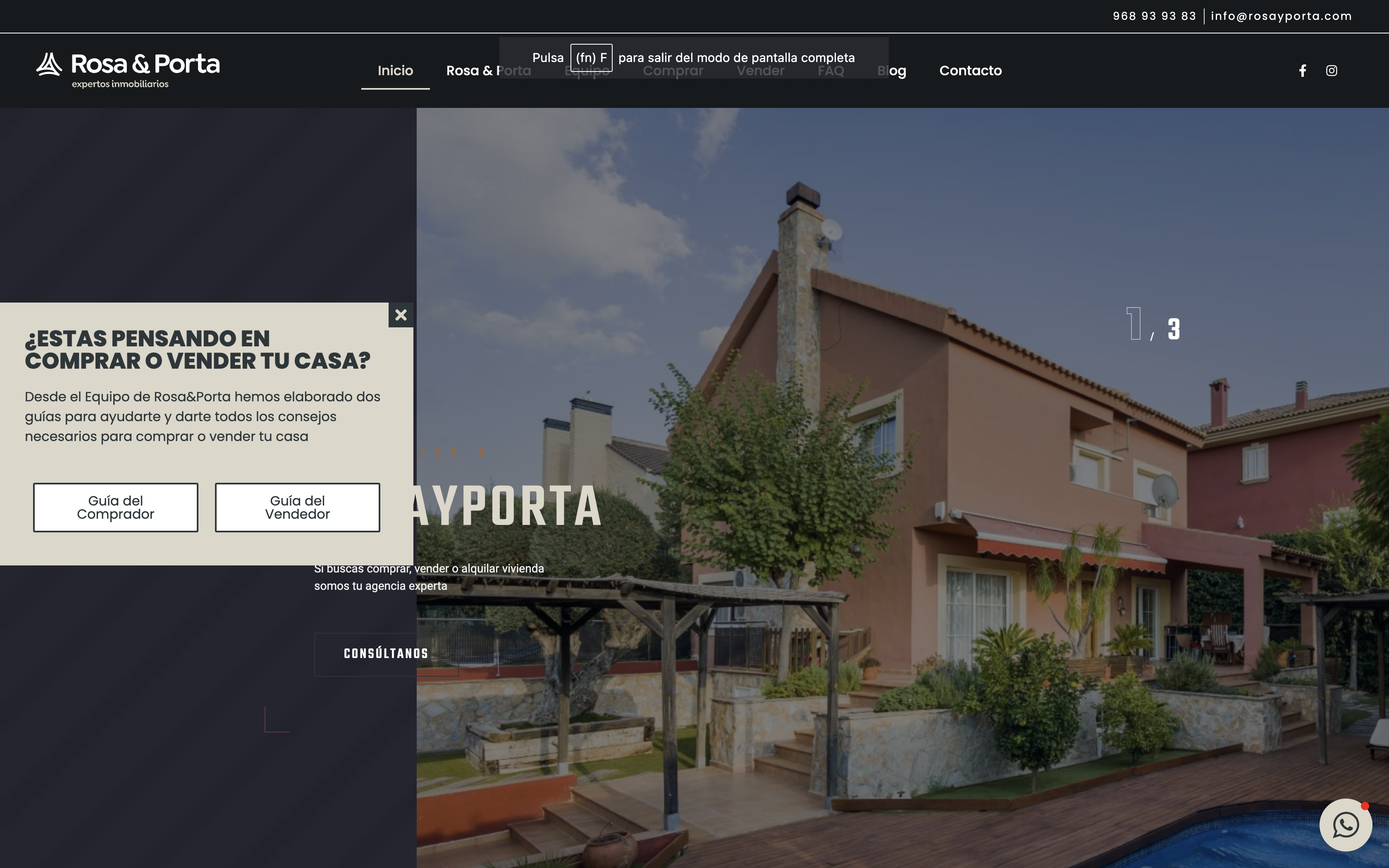 Agencia web par diseño de para sitio web y página web para inmobiliaria en Murcia y Valencia