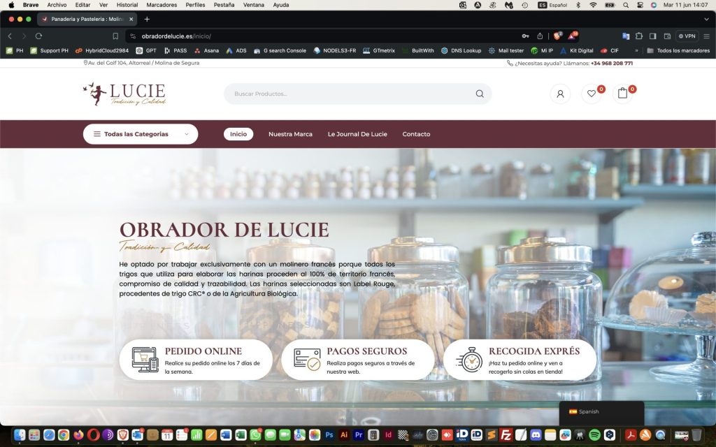 Oficina moderna de GNC WEB en Murcia